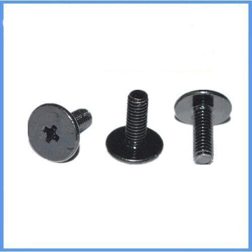 100pcs M1.4 M2 M2.5 M3 M5 M6 phillips slim head bolts extra-low 0.5-1.2mm thin flat head screws black steel 1.6mm-10mm length