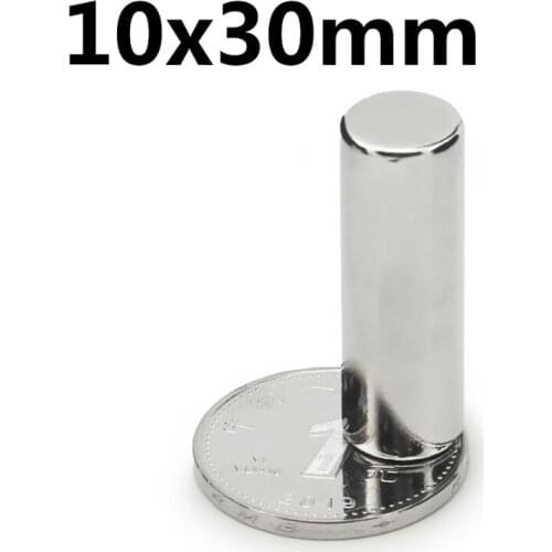 10x30 Super Neodymium Magnets N35 NdFeB Strong Round Rare earth permanent magnet 2/5/10PCS