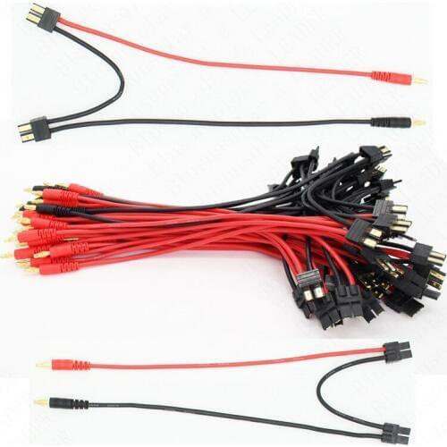 200pcs/ lot banana 4.0 connector charge cable with Traxxas connectors in serial connection