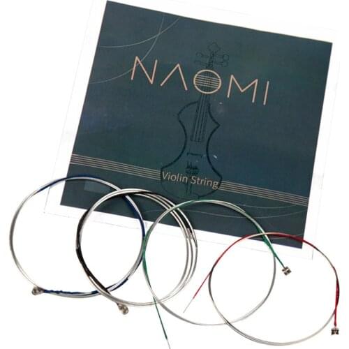 4 pieces / set violin strings nickel strings for 4/4 3/4 violin musical