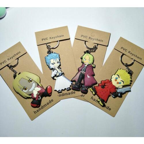 Fullmetal Alchemist Fashion Anime Key Chain PVC Figure Keyring Cartoon Keychain Keyholder Birthday Gifts Unisex NEW
