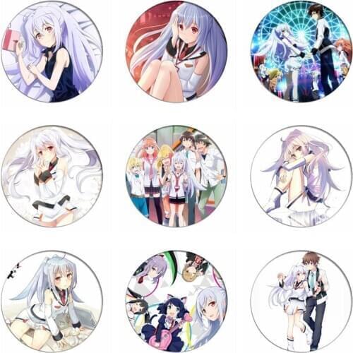 COSUN 58MM PLASTIC MEMORIES Cosplay Badges Isla Brooch Icon Tsukasa Mizugaki Collection Breastpin for Backpacks Clothing