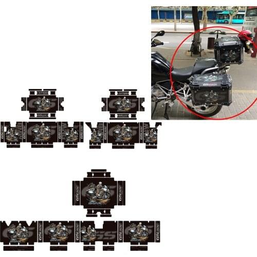 Decorative Stickers Reflective BK For BMW R1200GS GSA R1250GS ADV 2013-ON Aluminum Alloy Box Stickers