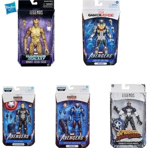 Hasbro Marvel Legends Groot Captain America Iron Man Action Figure Moving Puppet Model Guardians of The Galaxy Boy Gift Toy