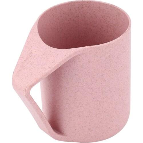 Wheat Straw Modern Solid Pattern Ceramic Water Mug Creative Bevel Mug Coffee Cup for Home Office Best Gift for Lovers