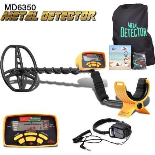 Underground Metal Detector Professional MD6350 Gold Digger Treasure Hunter MD6250 Updated MD-6350 Pinpointer LCD Display