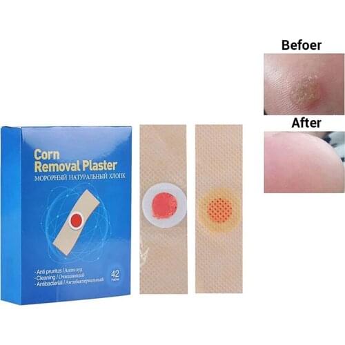 Sumifun 84Pcs Medical Plaster Foot Corn Removal Plaster Warts Thorn Patch Feet Callus Remove Soften Skin Cutin Sticker Cure