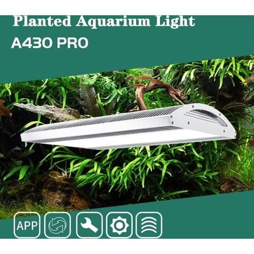 Nano LED Aquarium Light Wireless Plant Lamp with Timer Full Spectrum Fish Tank Light Hydroponic Plant Growing Light