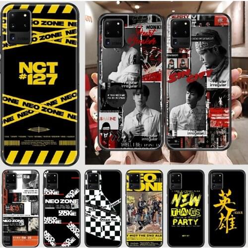 NCT 127 Neo Zone kpop Phone case For Samsung Galaxy Note 4 8 9 10 20 S8 S9 S10 S10E S20 Plus UITRA Ultra black tpu funda fashion