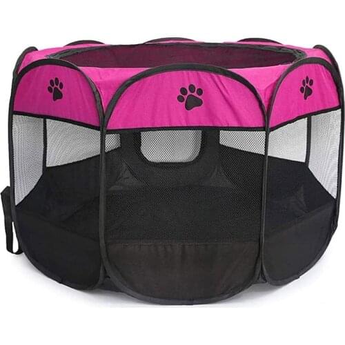 Dog Cat Puppies Portable Foldable Durable Kennel House Playground for Puppy Pop Up Cat Tent Pet Playpen Carrier