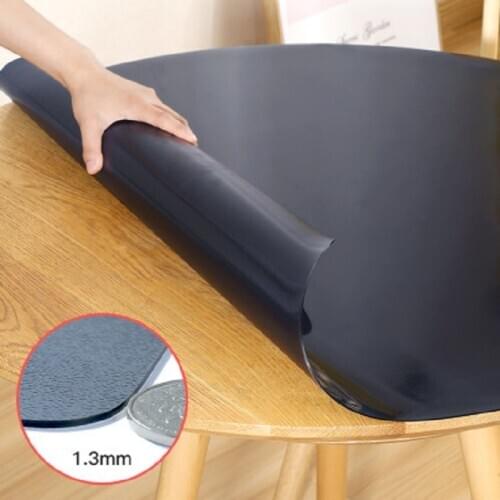 Table coffee table pads colored plastic pvc crystal plate nordic waterproof oil-proof disposable Round surface manteles