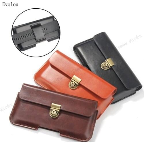 Waist Packs Leather Phone Pouch For Samsung M32 A22 A03S A32 A52 A72 5G F52 Belt Clip Case Holster For Galaxy S21 UItra Plus FE