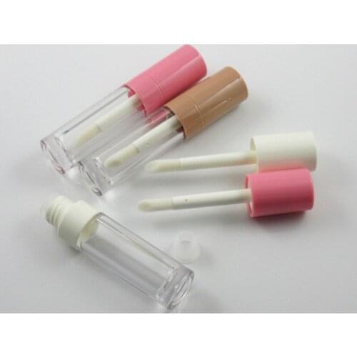 2021 new 200pcs 6.5ml Empty Lip Gloss Tube with Stopper Cosmetic Foundation Brush Bottle Concealer Tube Lipgloss Refill Bottle