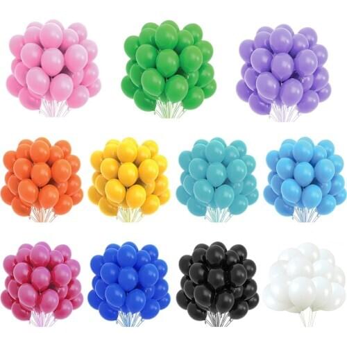 QIFU 10/20pcs Gold Black pink Balloons Latex Balloons Birthday Party Decorations Kids Wedding DecorAdultparty ballon Baby Shower