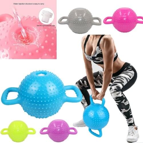 Adjustable Yoga Ball Pilates Water-filled Kettle Bell Weights for Fitness Body Building Dumbbell Gym Equipment Training Sport