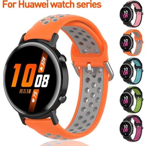 20mm 22mm Wrist Band For Huawei watch 2 Pro GT 2e GT2 42mm 46mm Sport Silicone Strap Bracelet For Huawei honor watch Magic 2