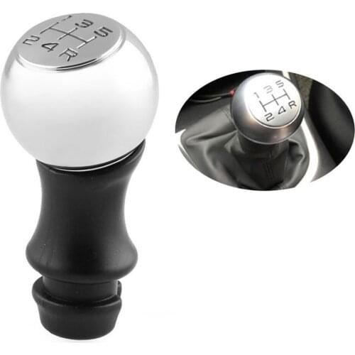 5 Speed Gear Shift Knob Thermal Conductivity Alloy MT Car Gear Shifter Gaiter Boot For Peugeot 106 206 207 306 307 406 407