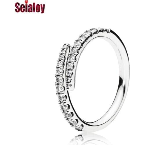 SEIALOY Dropshipping Fashion Meteor Flash Zircon Brands Rings For Women girl Friendship Memorial Jewelry Ring Gift