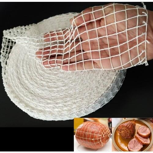 3 Meter Cotton Meat Net Ham Sausage Net Butchers String Sausage Net Roll Hot Dog Net Sausage Packaging Tools Wholesale