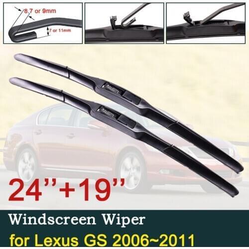 Car Wiper Blades for Lexus GS GS300 GS430 GS450h GS350 GS460 2006~2011 F Sport Windscreen Windshield Wipers Car Accessories