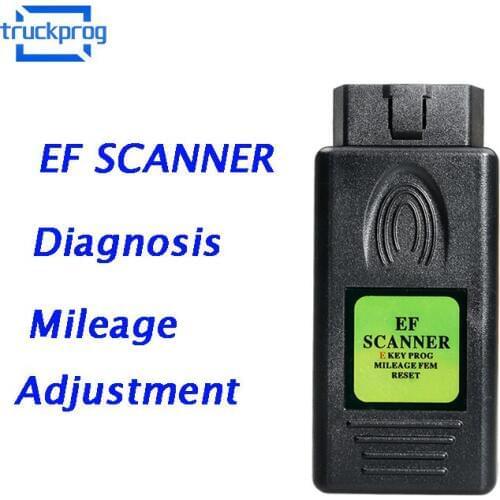 OBD2 E/F EF SCANNER II for BMW Diagnostic + Mileage Adjustment support CAS to CAS4+ and FEM/EDC Mileage correction
