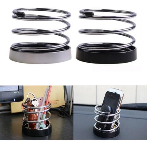 Universal Car Multifunction Metal Spring Drink Holder Phone Stand Key Storage Pens Coins Storage Box Car Accessories SD-1009