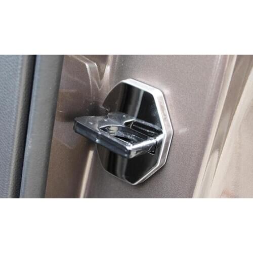 4pcs stainless steel door lock protective cover for Ford Explorer 2011 2012 2013 2014 2015 2016 2017