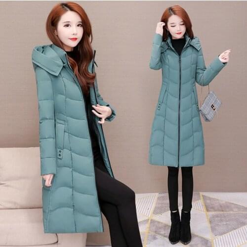 Women Parkas 2019 Winter Jacket Female Warm Hooded Thick Padded Winter Coat Zipper Down Cotton Outwear jaqueta feminina