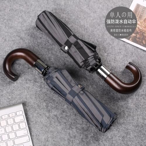 Automatic Parasol Umbrella Big Black Business Couple Windproof Golf Umbrella Garden Men Sombrillas Rain Gear BY50BU