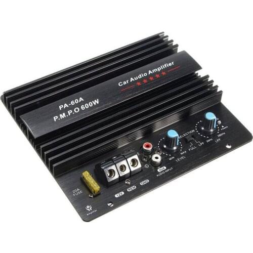 12V 600W Amplifier Board Mono Car Audio Power Amplifier Powerful Bass Subwoofers Amp Pa-60A