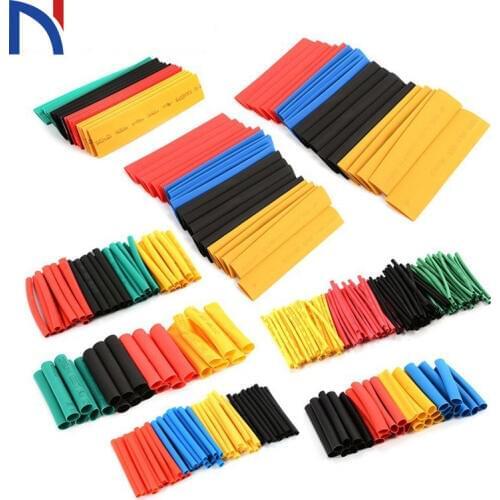 164pcs/lot Heat Shrink Tubing 2:1, Eventronic Electrical Wire Cable Wrap Assortment Electric Insulation Heat Shrink Tube Kit