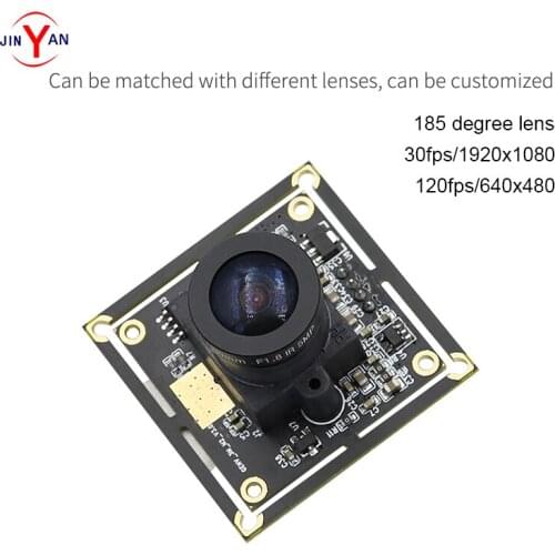 2 megapixel HD fisheye 185 degree USB camera module OV2710 360 degree panoramic camera support LINUX
