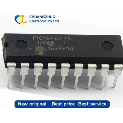 50pcs/lot New original PIC16F627A-I/P PIC16F627A DIP18