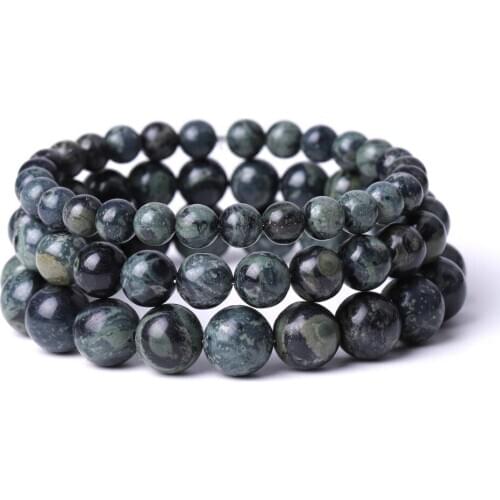 Lucky Green Eye Stone Beads Strand Bracelet Buddha Beaded Yoga Friendship Strench for Women Men Jewelry Braclet Braclets