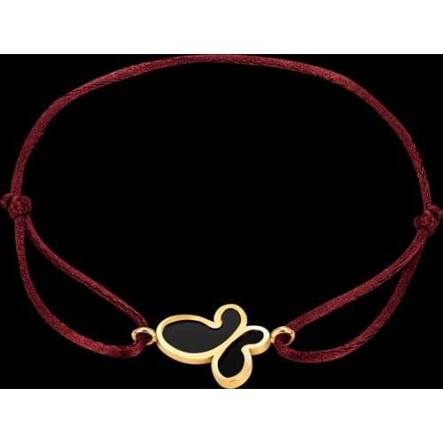 Zlxgirl High Jet shell butterfly Stainless Steel Bracelet for women Unisex Valentine Day couple bangle&bracelet gifts Pulsera