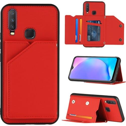 Card Holder Slot Wallet Case For VIVO Y20 Y17 Y15 U10 Y11 Y3 Cover Sleeve Pouch Silicone TPU Fundas