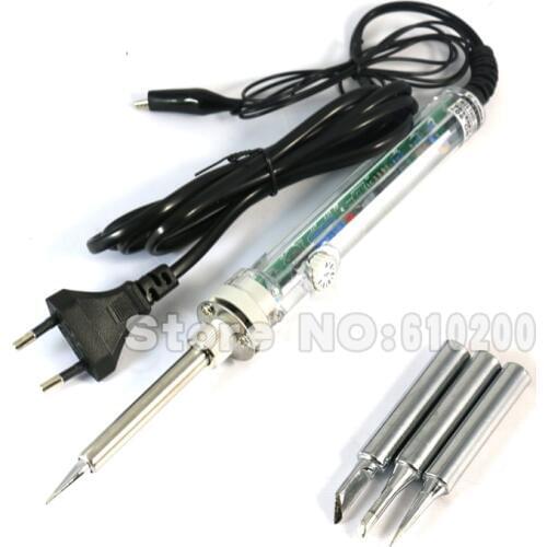 220V EU 70W 907 Electric Adjustable Temperature Welding Electric Soldering Iron Welding Tool Kit Se+ Iron Tips