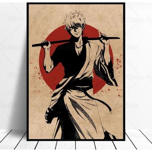 Gintama Anime Canvas Painting Wall Anime Art Pictures Prints Home Decor Wall Poster Decoration For Living Room