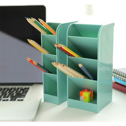 1PC Multi-function PP Desk 4 Grid Sub-grid Dresser Cosmetic Table Stationery Container Organizer Storage Box Case Plastic