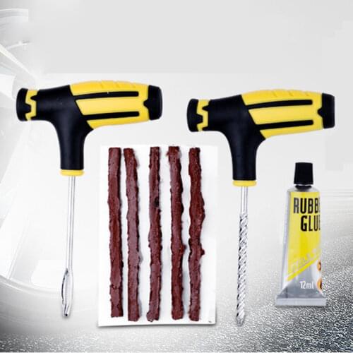 Car Tire Repair Kit Auto Bike Car Cement Tool Puncture Plug Practical Hand Tools for Car Truck Motorbike