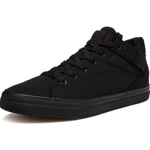 2020 new all-black mens autumn casual shoes, low-top canvas shoes, trendy fashion, increased sneakers New Balance