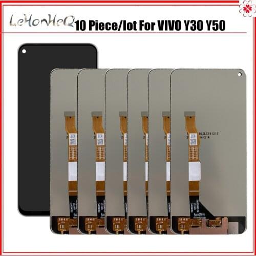 Wholesale 10 Piece/lot For VIVO Y50 2020 1935 LCD Touch Screen Digitizer Assembly For VIVO Y30 1938 LCD Display