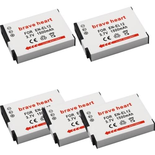 WHOLESALE 3.7v 1500mah EN EL12 EN-EL12 ENEL12 Battery pack for Nikon Coolpix S9700 S9500 camera accessories
