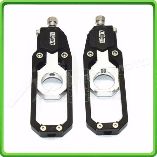Motorcycle Chain Tensioner Adjuster fit for Suzuki GSXR1000 GSX-R 1000 2009 2010 2011 2012 2013 2014 2015 2016 Black & Silver