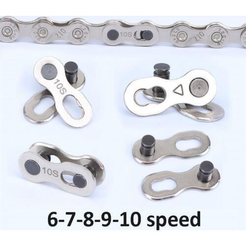Risk 10pair Bike Bicycle Chain Connector for 6/7/8/9/10 Speed Quick Link Mountain MTB Road Bike Repair Tool Parts Bicycle Chain