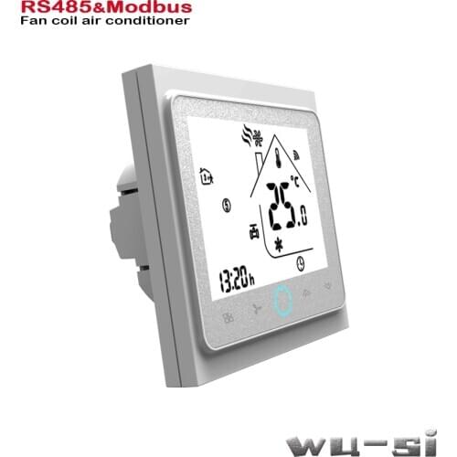 RS485 Modbus RTU communication -4pipe 2Pipe fan coil unit,95-240VAC,24VAC optional