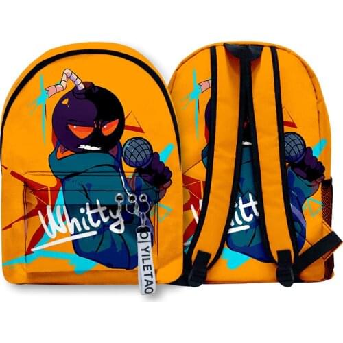 Large Friday Night Funkin Backpack Hot Game Cartoon Zipper Bookbag Students 3D Print Backpacks Schoolbag For Kids