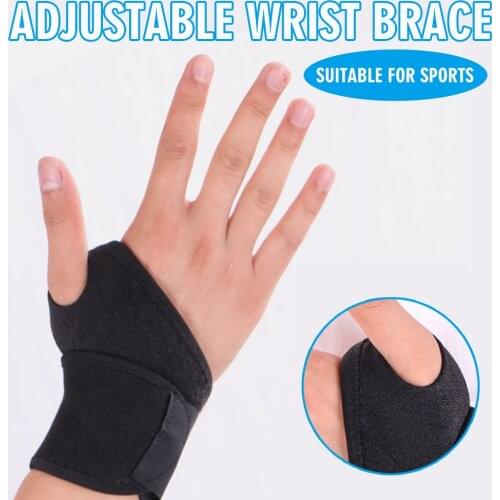 Sports Wrist Brace Wrap Adjustable Support Gym Strap Carpal Tunnel Bandage Compression Wrap Fitness Protector