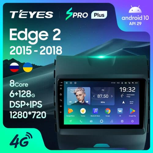 TEYES SPRO Plus For Ford Edge 2 2015 - 2018 Car Radio Multimedia Video Player Navigation GPS Android 10 No 2din 2 din DVD