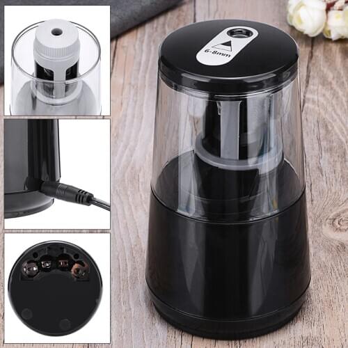 1pc Safe Student Helical Steel Blade Sharpener Electric Professional Artists Pencil Sharpener For Kids Adults Colored Pencil